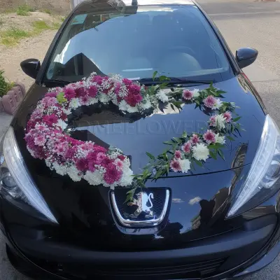 ماشین عروس قلبی